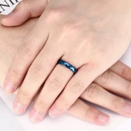 4mm Tungsten Carbide Ring Rose Gold Plating Wedding Ring For Couple Bands