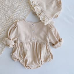 Autumn Spring Baby Girls Clothes Infant Baby Girl Bodysuits+Hat Cotton Flower Embroidery Long Sleeve Newborn Baby Girl Jumpsuit