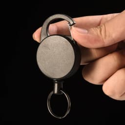 65CM Multifunctional Roll Retractable Keychain Bag Recoil ID Card Holder Keyring Key Chain Stainless Steel Rope Key Ring H61