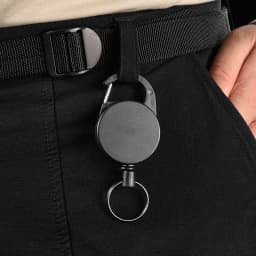 65CM Multifunctional Roll Retractable Keychain Bag Recoil ID Card Holder Keyring Key Chain Stainless Steel Rope Key Ring H61