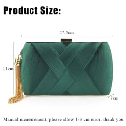 New Wallet Stylish Multi-Color Dinner Bag Evening Luxury Women Bridal Party Prom Golden Tassel Wedding Clutch Purse Silk Handbag
