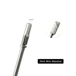 HYTOOS 3mm Mini Stainless Steel Sanding Bands Mandrel 3/32" Shaft Nail Drill Bit Accessories Tool