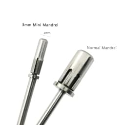 HYTOOS 3mm Mini Stainless Steel Sanding Bands Mandrel 3/32" Shaft Nail Drill Bit Accessories Tool