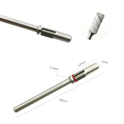 HYTOOS 3mm Mini Stainless Steel Sanding Bands Mandrel 3/32" Shaft Nail Drill Bit Accessories Tool