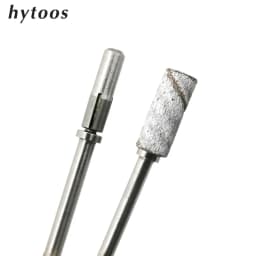 HYTOOS 3mm Mini Stainless Steel Sanding Bands Mandrel 3/32" Shaft Nail Drill Bit Accessories Tool