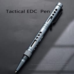 Super Fine Light CNC Aluminum Metal Knock Ballpoint Pen Self Defence Survival Tungsten Breaker EDC