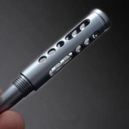 Super Fine Light CNC Aluminum Metal Knock Ballpoint Pen Self Defence Survival Tungsten Breaker EDC