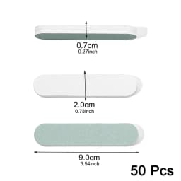 50/100 Pcs/Lot Nail Buffer Polishing Strip Green/White Sanding 600/3000 Sponge Manicure Tools Washable Buffing Blocks for Nails