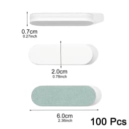50/100 Pcs/Lot Nail Buffer Polishing Strip Green/White Sanding 600/3000 Sponge Manicure Tools Washable Buffing Blocks for Nails