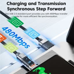 Toocki Digital Display USB A To Type C Cable 6A 66W PD Fast Charging For HUAWEI Xiaomi Macbook Samsung QC3.0 Quick Charge Cable