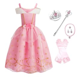 Little Girl Rapunzel Costume Party Fancy Princess Dress Christmas Cosplay Belle Sleeping Beauty Cinderella Carnival Disguise