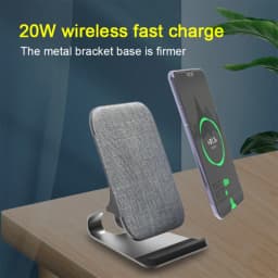 2024 New 20W Qi Fast Wireless Charger for iPhone 15 Pro max/iPhone 13/14 for Samsung Vertical Phone Wireless Charging Stand