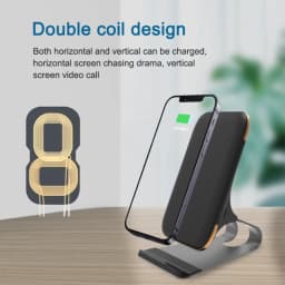 2024 New 20W Qi Fast Wireless Charger for iPhone 15 Pro max/iPhone 13/14 for Samsung Vertical Phone Wireless Charging Stand