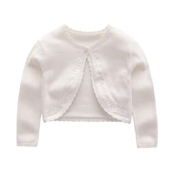 Spring and Autumn Newborn Baby Girl Shawl Cotton Sweater Knit Sweater Embroidered Thin Knitted Jacket