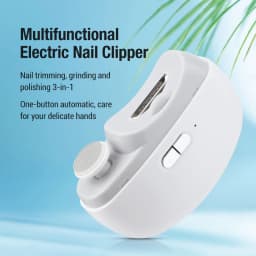 Electric Auto Nail Clippers Manicure Anti-Splash Nail Trimmer For Baby Finger Toe Scissors Pedicure Thick Nails Cutter Tools