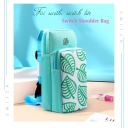 Shoulder Bag Animal Crossing Leaves Case For Nintendo Switch Console Adjust Carrying Storage Bag Travel Protection Cute For Kid