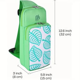 Shoulder Bag Animal Crossing Leaves Case For Nintendo Switch Console Adjust Carrying Storage Bag Travel Protection Cute For Kid