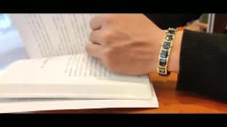 Men's Ceramic Titanium Steel Bracelet Hematite Magnetic Bracelet Anion Anti-Radiation Therapy Bracelet