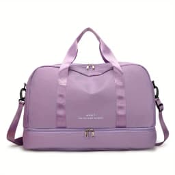 Expandable Travel Duffle Bag for Women, Sports Handbag, Fitness Bag, Large Capacity, One Shoulder Weekend Overnight Bag
