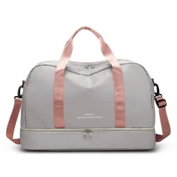 Expandable Travel Duffle Bag for Women, Sports Handbag, Fitness Bag, Large Capacity, One Shoulder Weekend Overnight Bag