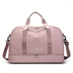 Expandable Travel Duffle Bag for Women, Sports Handbag, Fitness Bag, Large Capacity, One Shoulder Weekend Overnight Bag