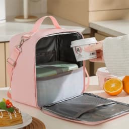 One-shoulder Bento Bag Student Lunch Box Bag Lunch Bag Office Worker Carrying Lunch Bag Thermal Insulation Bag