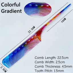 Anti Frizz Pointed-tail Comb 1pc 18cm Resin Classic Multifunctional Haircut Comb For Salon Hairdressing Japanese G01 G02