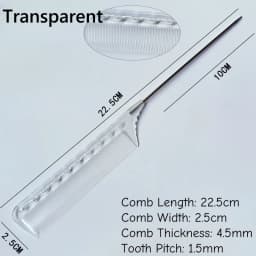 Anti Frizz Pointed-tail Comb 1pc 18cm Resin Classic Multifunctional Haircut Comb For Salon Hairdressing Japanese G01 G02
