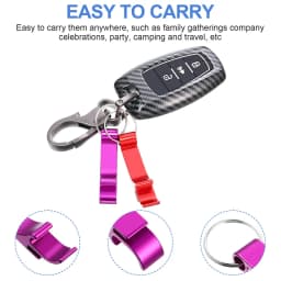 200Pcs Beer Bottle Openers Colored Bottle Opener Keychain Aluminum Alloy Colorful Mini Pocket Beer Beverage Opener