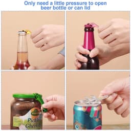 200Pcs Beer Bottle Openers Colored Bottle Opener Keychain Aluminum Alloy Colorful Mini Pocket Beer Beverage Opener