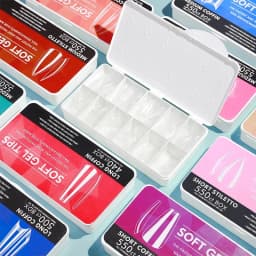 400/440/500/550pcs/lot Mixed Size Ballet Almond False Nails Press On Nail Transparent Givrage Ultrathin Full Cover Nails Tips