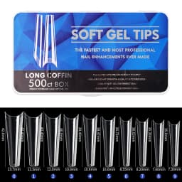 400/440/500/550pcs/lot Mixed Size Ballet Almond False Nails Press On Nail Transparent Givrage Ultrathin Full Cover Nails Tips