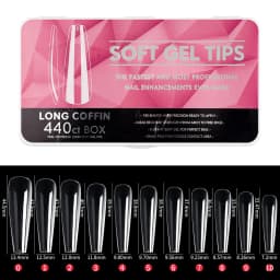 400/440/500/550pcs/lot Mixed Size Ballet Almond False Nails Press On Nail Transparent Givrage Ultrathin Full Cover Nails Tips