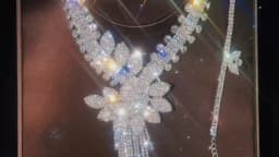 Stonefans Luxury Flowers Rhinestone Bridal Jewelry Sets for Women Christmas Accessories Necklace Bracelet Earring Ring Set Gift