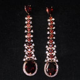 Designer Women's Earrings Luxury Jewelry Cubic Zirconia Water Drop Hoop Dangle Earrings for Women Party Jewelry Purple Gift
