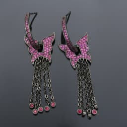 Designer Women's Earrings Luxury Jewelry Cubic Zirconia Water Drop Hoop Dangle Earrings for Women Party Jewelry Purple Gift