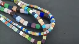 Women Cat Eye Beads Bracelet Colorful Square Beads Natural Opal Stone Beads For Jewelry Making DIY Bracelet Accessories