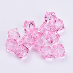 500g 10mm Transparent Acrylic Beads Mixed Color Faceted Cube Loose Spacer Beads for Jewelry Making DIY Handmade Bag Wholesale