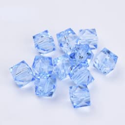 500g 10mm Transparent Acrylic Beads Mixed Color Faceted Cube Loose Spacer Beads for Jewelry Making DIY Handmade Bag Wholesale