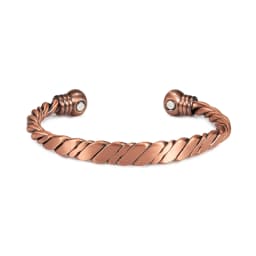 Twisted Pure Copper Magnetic Bracelet Adjustable Health Energy Bangles Arthritis Pain Relief Open Cuff Jewelry Women Resizable