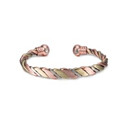 Twisted Pure Copper Magnetic Bracelet Adjustable Health Energy Bangles Arthritis Pain Relief Open Cuff Jewelry Women Resizable