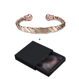 Twisted Pure Copper Magnetic Bracelet Adjustable Health Energy Bangles Arthritis Pain Relief Open Cuff Jewelry Women Resizable