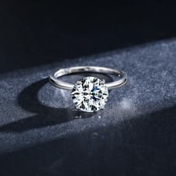 MODIAN 925 Sterling Silver Classic Luxury 3 Carat Simulated Diamond Rings For Women Wedding Engagement Statement Fine Jewelry