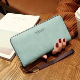 aliwood High Quality Long Leather Women's Wallet Clutch Zipper Coin Purse Money Clip Card Holder Phone Package Cartera femenina