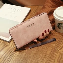 aliwood High Quality Long Leather Women's Wallet Clutch Zipper Coin Purse Money Clip Card Holder Phone Package Cartera femenina