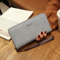 aliwood High Quality Long Leather Women's Wallet Clutch Zipper Coin Purse Money Clip Card Holder Phone Package Cartera femenina