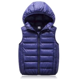 Teenagers Boys Girls Warm Down Vest Autumn Winter Cotton Waistcoat Kids Outerwear Children Clothing Hooded Jacket Vests