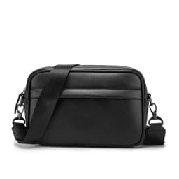 Casual Solid Men's Crossbody Bag Messenger Bag Mens PU Leather Crossbody Shoulder Bags Male Handbag Bags Cross Body Ba