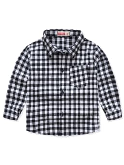 New Spring and Autumn Winter Boys and Girls 1-14 Years Old Classic Woolen Checkered Shirt Student Dress Versatile Shirt