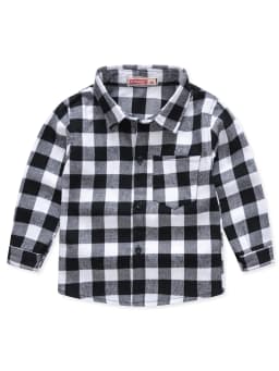 New Spring and Autumn Winter Boys and Girls 1-14 Years Old Classic Woolen Checkered Shirt Student Dress Versatile Shirt